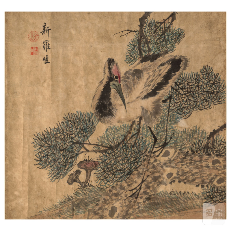 （款）華喦 花鳥 設色紙本 冊頁鏡心四幀 | AFTER HUA YAN - 图7